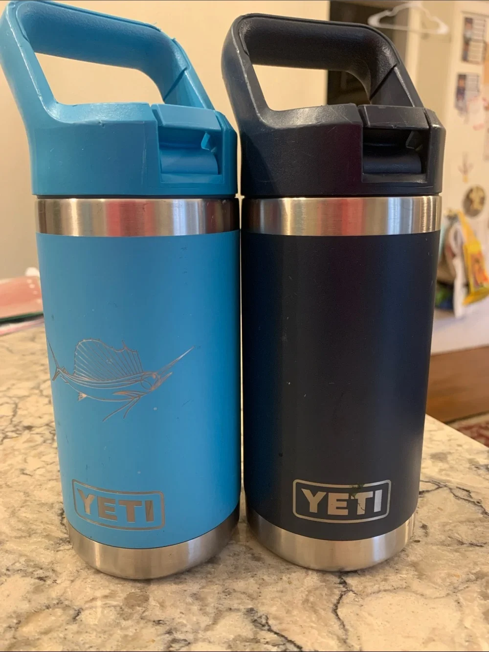 Yeti Personalized Jack Blue and Navy Travel Bottles